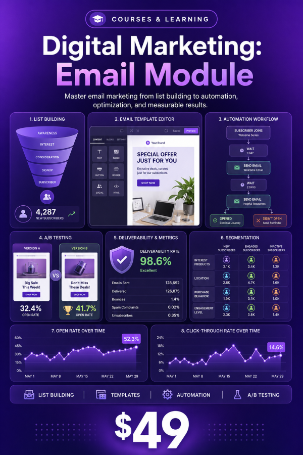 cover_detail_dm_email_course Digital Marketing: Email Module — Campaigns, Automation, Segmentation & A/B Testing