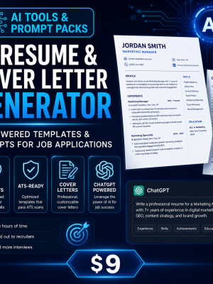 cover_thumb_1392 AI Resume & Cover Letter Generator Pack