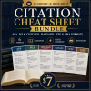 Citation Cheat Sheet Bundle — APA, MLA, Chicago, Harvard, IEEE & AMA