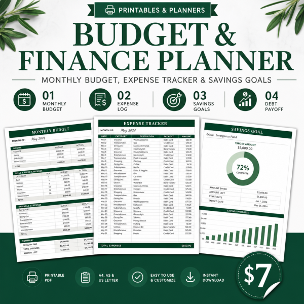 cover_thumb_1402 Budget & Finance Planner — Monthly Budget, Expense Tracker, Savings Goals, Debt Payoff & Bill Tracker
