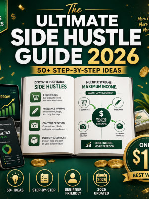 The Ultimate Side Hustle Guide 2026 — 50+ Profitable Ideas with Step-by-Step Instructions