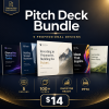 Pitch Deck Presentation Template Bundle — 5 Professional Designs for Startups, Business & Sales