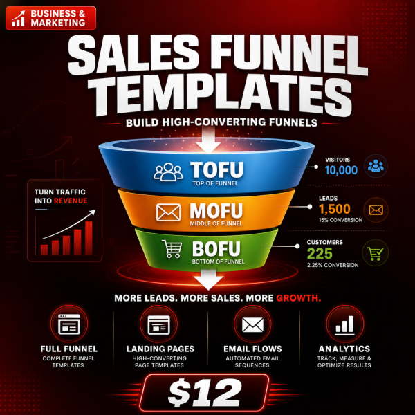 Sales Funnel Template Pack — Build High-Converting Funnels from Scratch