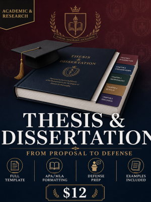 Thesis & Dissertation Template — From Proposal to Defense