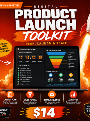 Digital Product Launch Toolkit — Plan, Launch & Scale Your Product