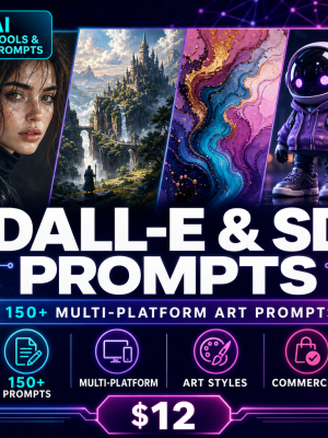 DALL-E & Stable Diffusion Art Prompts — 150+ Multi-Platform Prompts & Complete Guides