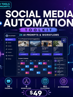 cover_thumb_v2_1979 Social Media Automation Toolkit — 24 AI Prompts & 6 Workflow Blueprints for ChatGPT