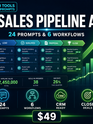 cover_thumb_v2_1985 Sales Pipeline Automation Toolkit — 24 AI Prompts & 6 Workflow Blueprints for ChatGPT