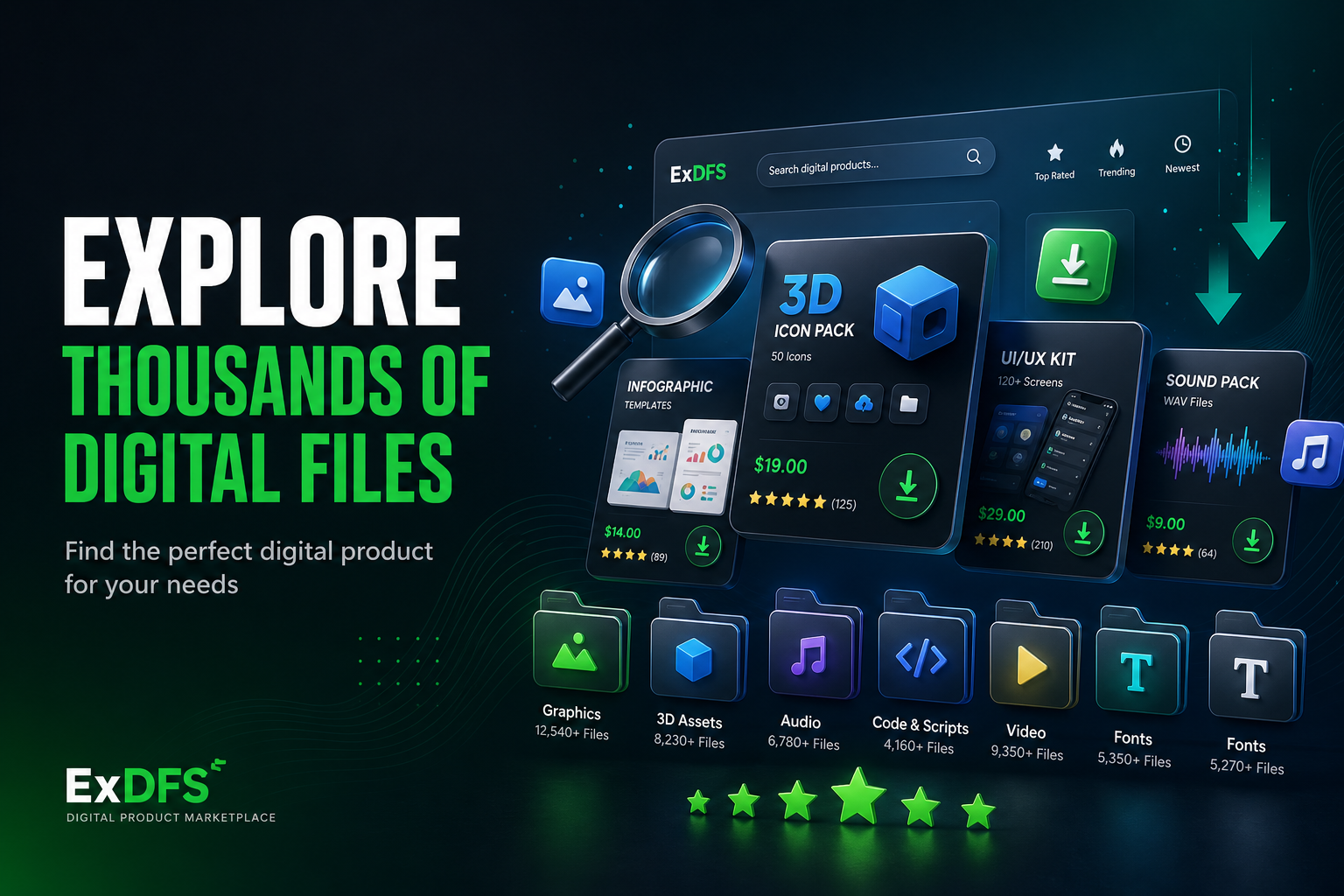 ExDFS - Explore Thousands of Digital Files