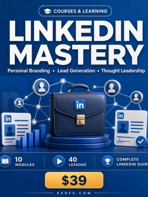linkedin-thumbnail Social Media: LinkedIn Mastery — Complete Guide to Professional Branding, Lead Generation & Thought Leadership