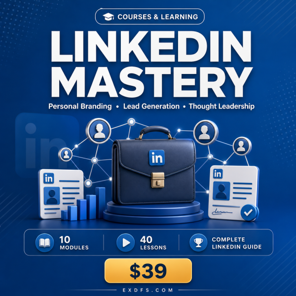 linkedin-thumbnail Social Media: LinkedIn Mastery — Complete Guide to Professional Branding, Lead Generation & Thought Leadership
