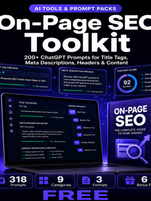product-2033-free On-Page SEO Toolkit — 200+ ChatGPT Prompts for Title Tags, Meta Descriptions, Headers & Content Optimization