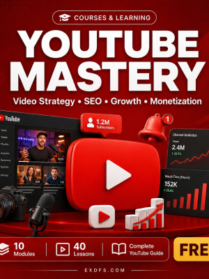 product-2454-free Social Media: YouTube Mastery — Complete Guide to Video Strategy, SEO, Growth & Monetization