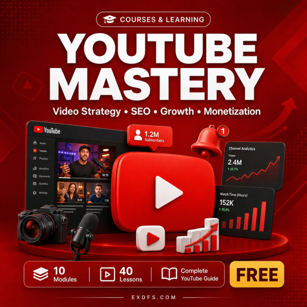 product-2454-free Social Media: YouTube Mastery — Complete Guide to Video Strategy, SEO, Growth & Monetization