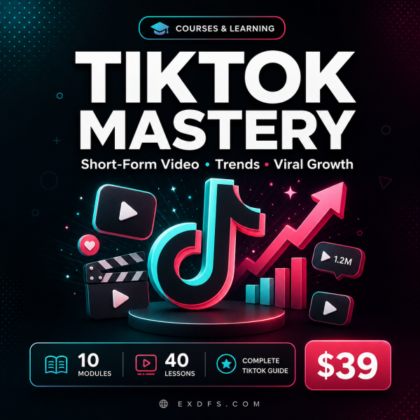tiktok-thumbnail Social Media: TikTok Mastery — Short-Form Video, Trends & Viral Growth