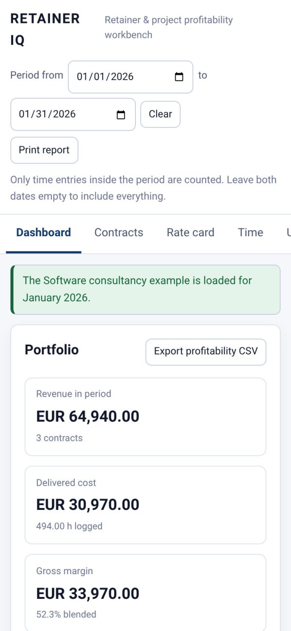 06_Mobile_Layout RETAINER IQ screenshot — Mobile Layout