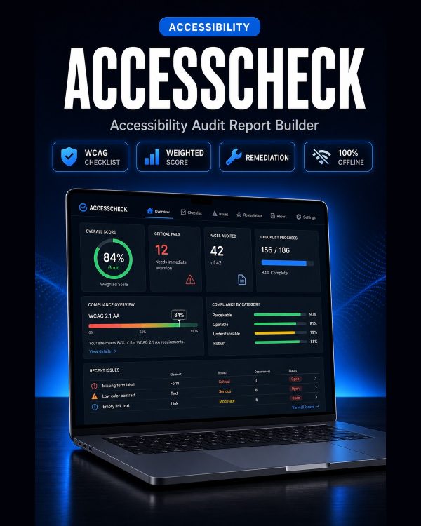 ACCESSCHECK — Accessibility Audit Report Builder