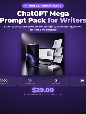ChatGPT Mega Prompt Pack for Writers
