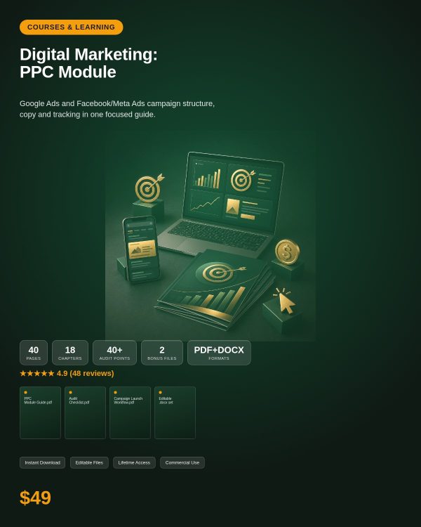 Digital_Marketing_PPC_Module_Detail Digital Marketing: PPC Module — Google Ads, Facebook Ads & ROI Tracking