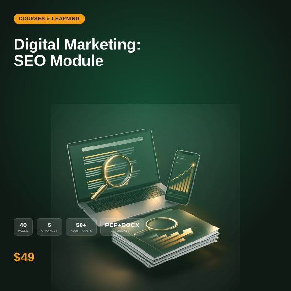 Digital Marketing: SEO Module — Keywords, On-Page, Technical & Links