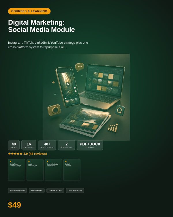 Digital_Marketing_Social_Media_Module_Detail Digital Marketing: Social Module — Instagram, TikTok & YouTube Strategy