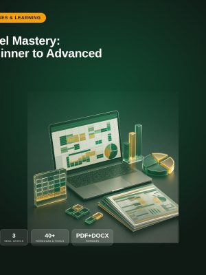 Excel Mastery: Beginner to Advanced — Formulas, Pivots & Dashboards