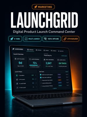 LAUNCHGRID — Digital Product Launch Command Center