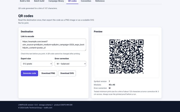 LINKPULSE — Campaign URL, UTM & QR Operations Suite