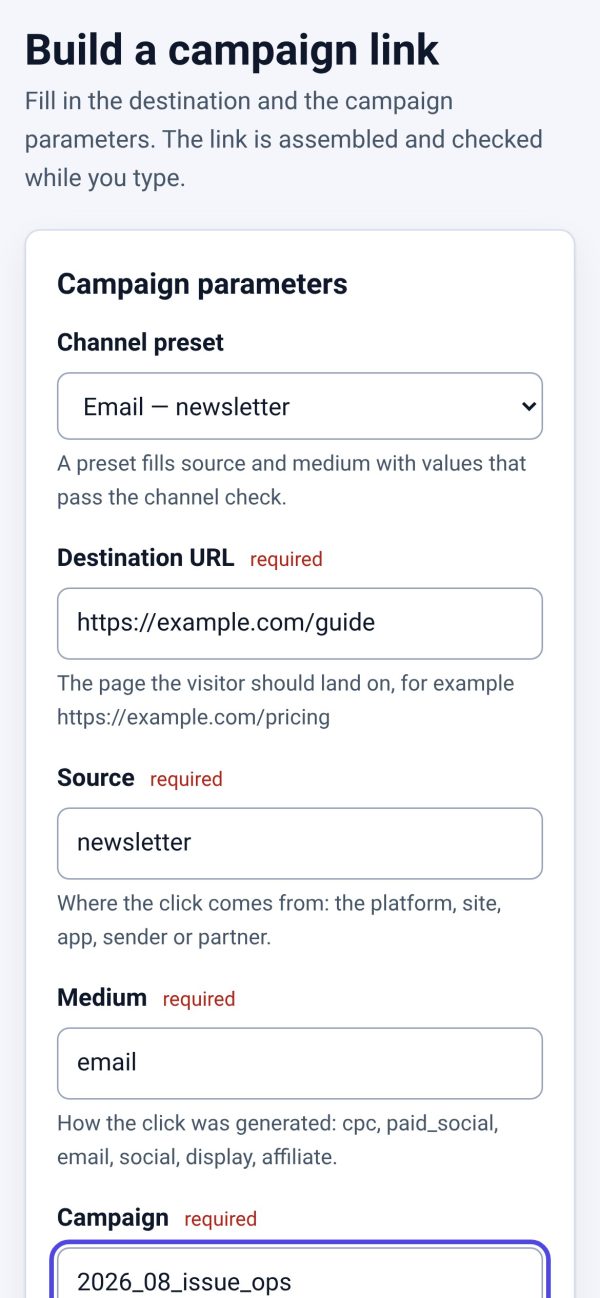 LINKPULSE — Campaign URL, UTM & QR Operations Suite