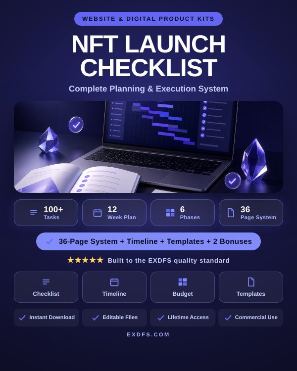 NFT_Launch_Checklist_Detail NFT Collection Launch Checklist — Complete Planning & Execution System