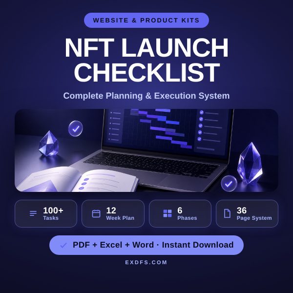 NFT_Launch_Checklist_Thumbnail NFT Collection Launch Checklist — Complete Planning & Execution System