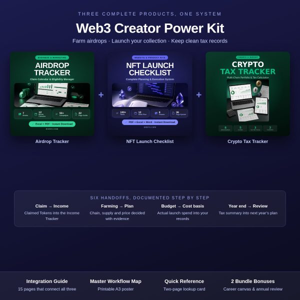 Web3 Creator Power Kit — Farm, Launch & Track Your Crypto Career