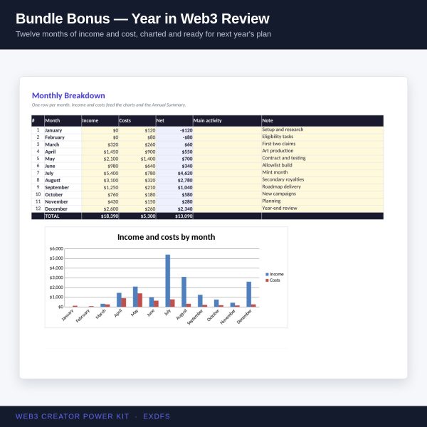 Web3 Creator Power Kit – year review screenshot