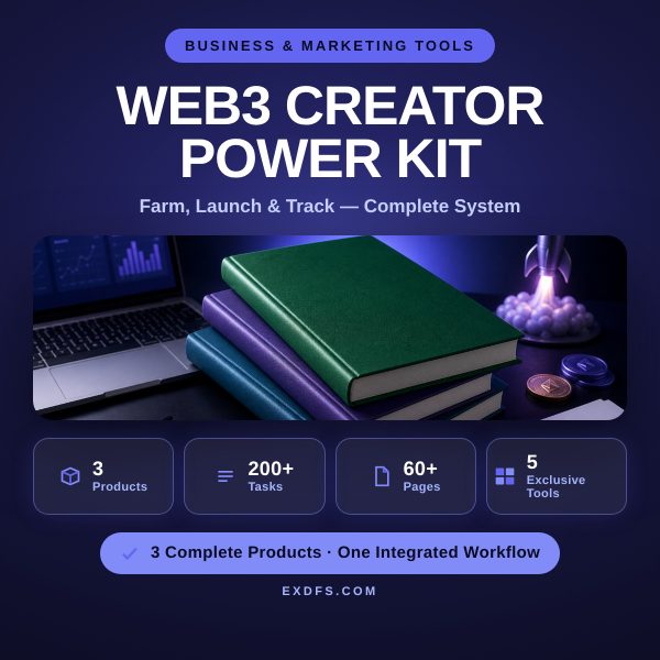 Web3 Creator Power Kit — Farm, Launch & Track Your Crypto Career