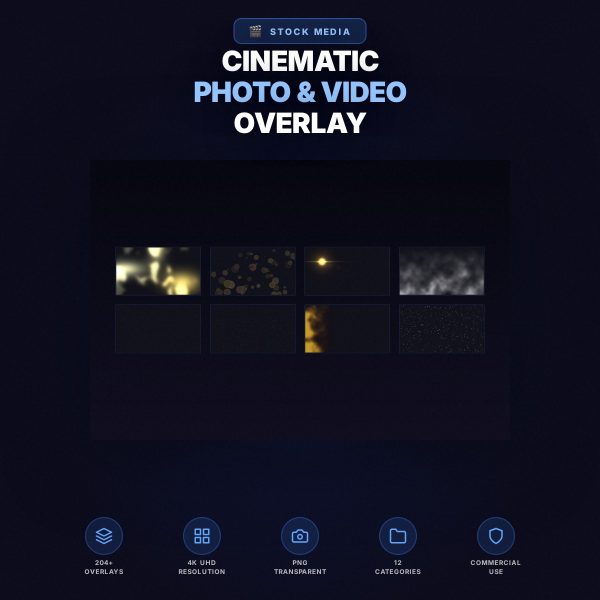 Cinematic Photo & Video Overlay Collection