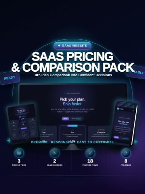 CLARITY — SaaS Pricing & Comparison Pack — Static HTML/CSS/JS