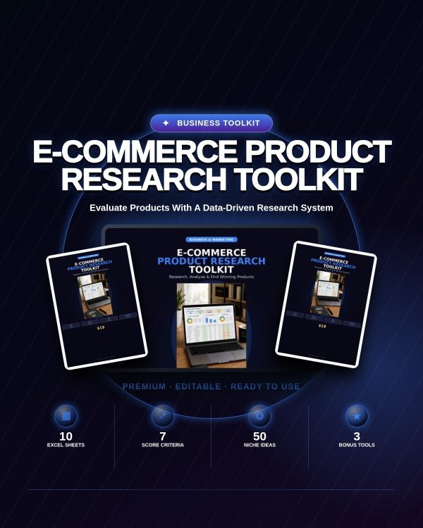 e-commerce-product-research-toolkit-10-sheet-exc-cover-detail-v2 E-commerce Product Research Toolkit — 10-Sheet Excel with Profit Calculator