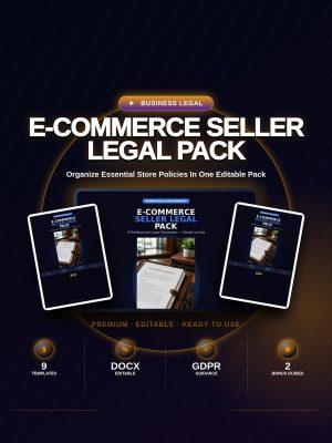 e-commerce-seller-legal-pack-9-templates-terms-p-cover-v2 E-commerce Seller Legal Pack — 9 Templates: Terms, Privacy, Refund & DMCA