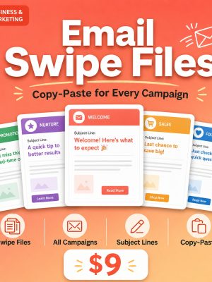 Email Marketing Swipe Files — Copy-Paste Templates for Every Campaign