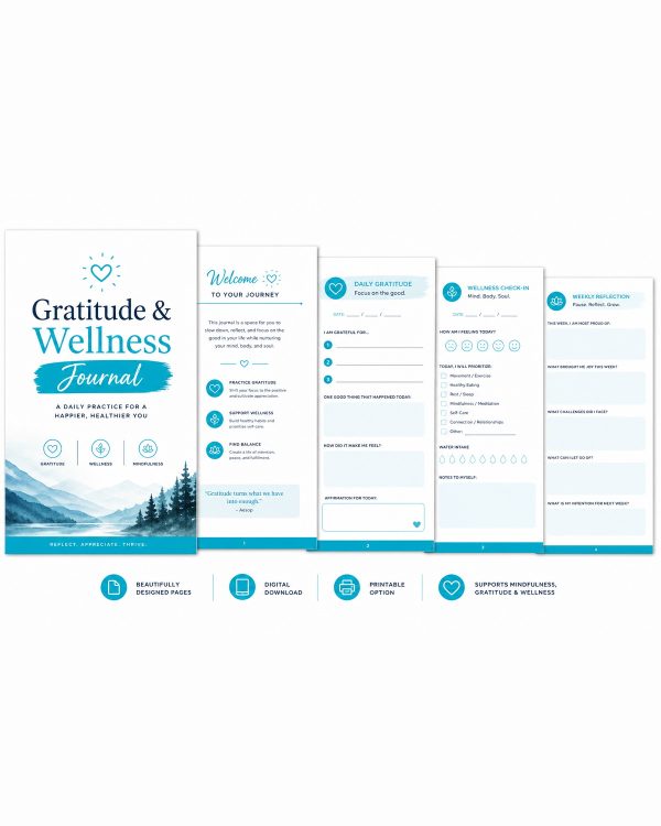 Gratitude & Wellness Journal