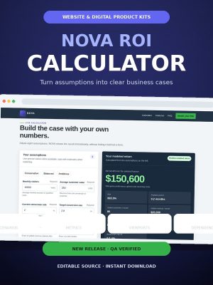 NOVA ROI Calculator & Lead-Generation Landing Page Kit