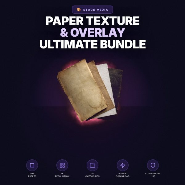 paper-texture-and-overlay-ultimate-bundle-cover Paper Texture & Overlay Ultimate Bundle