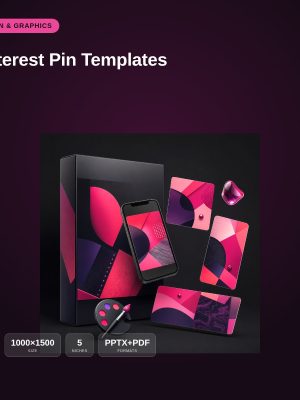 Pinterest Pin Templates — Stunning Vertical Designs That Get Saved & Shared