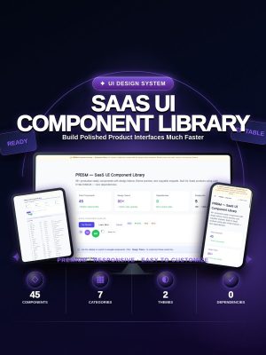 PRISM — SaaS UI Component Library — Static HTML/CSS/JS