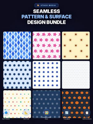 seamless-pattern-and-surface-design-mega-bundle-cover Seamless Pattern & Surface Design Mega Bundle