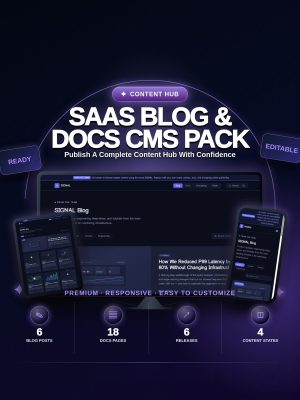SIGNAL — SaaS Blog & Docs CMS Pack — Static HTML/CSS/JS