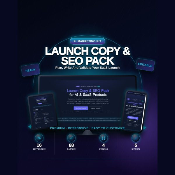 VECTOR — Launch Copy & SEO Pack for AI & SaaS Products