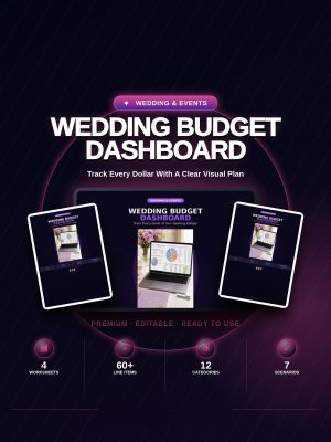 wedding-budget-dashboard-excel-budget-payments-a-cover-v2 Wedding Budget Dashboard — Excel Budget, Payments & Guest Calculator