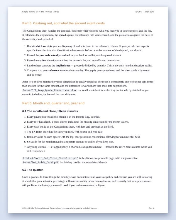 bm-104-guide-5 Crypto Income & FX Tracker — 10-Sheet Workbook, Worked Year & Month-End Routine