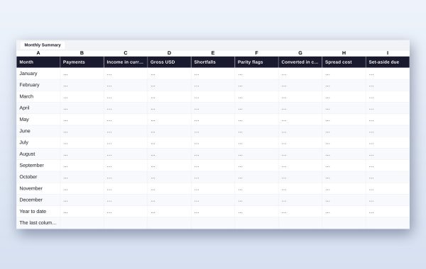 bm-104-monthly-4 Crypto Income & FX Tracker — 10-Sheet Workbook, Worked Year & Month-End Routine